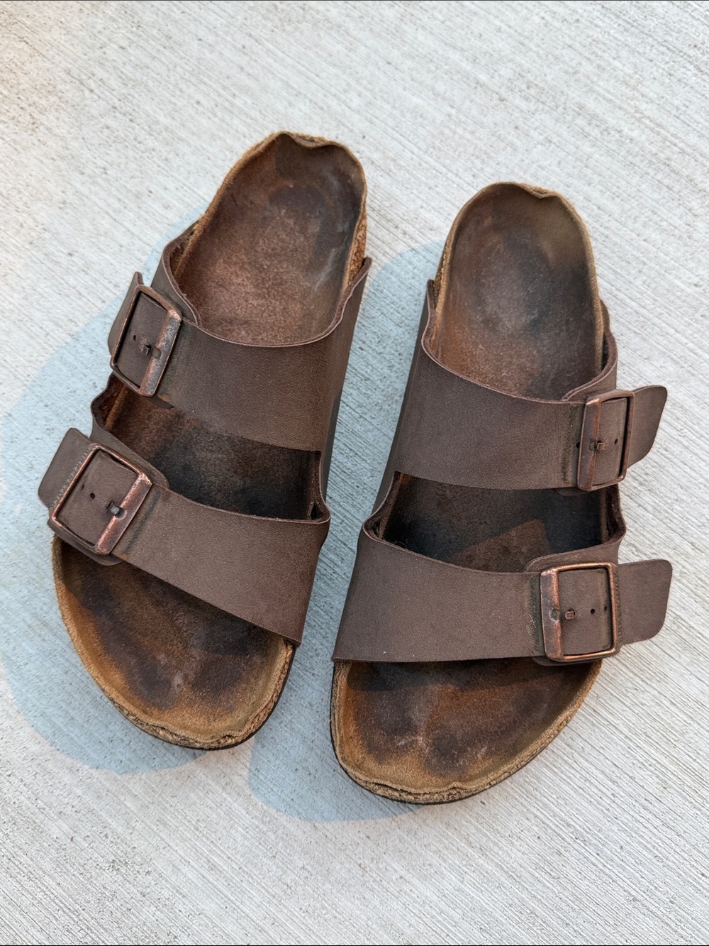 Birkenstock Arizona Sandals Brown Well Loved Size 9?